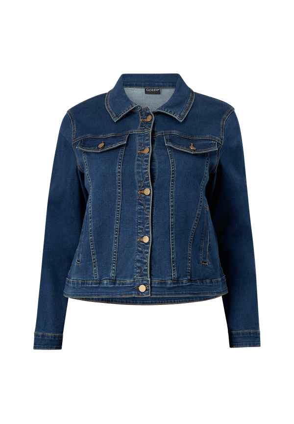 Gozzip - Jeansjacka Maya Denim Jacket - Blå