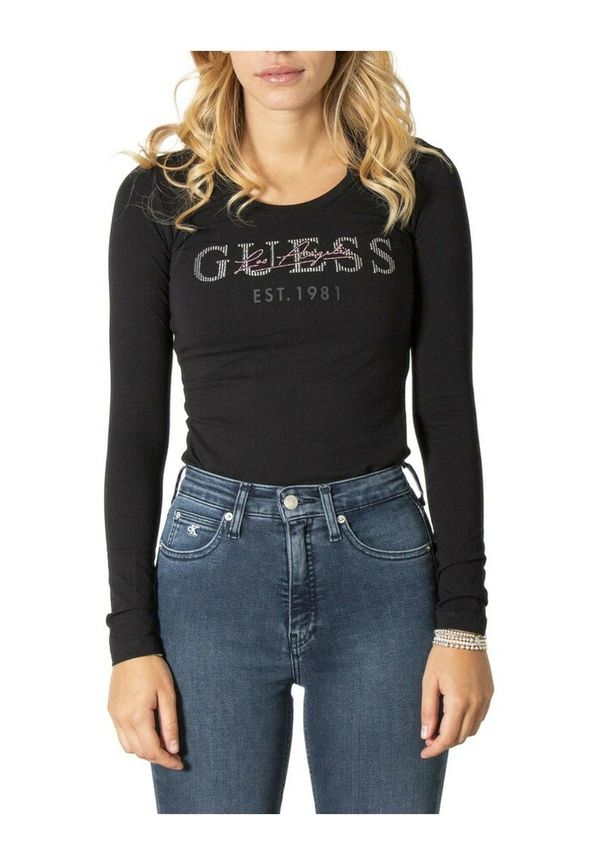Guess - Långärmade toppar - Svart - Dam - Storlek: XS