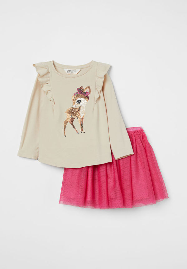 H & M - 2-delat set - Beige
