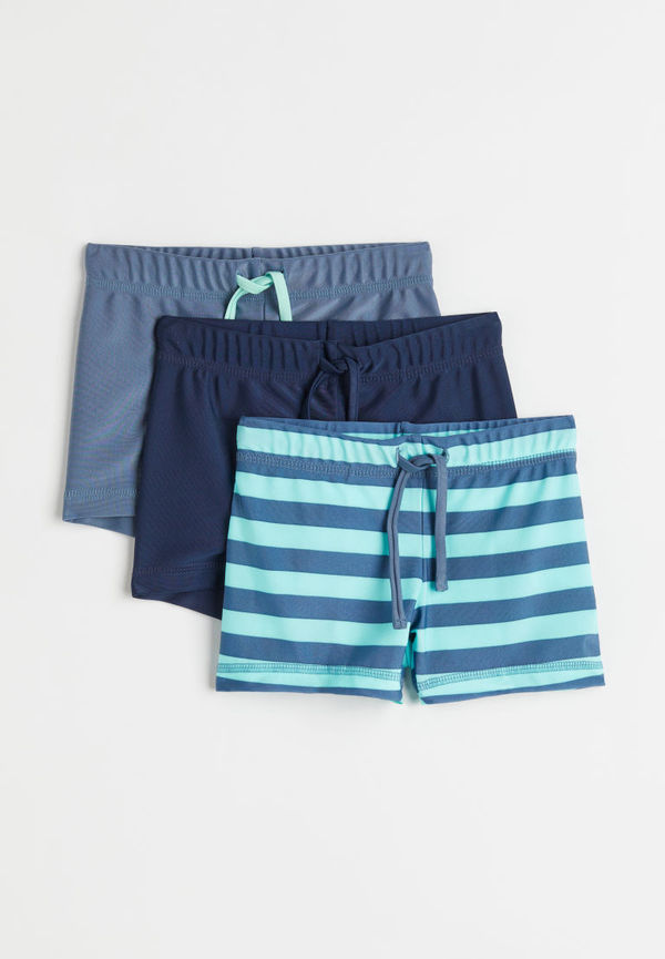 H & M - 3-pack badshorts - Blå