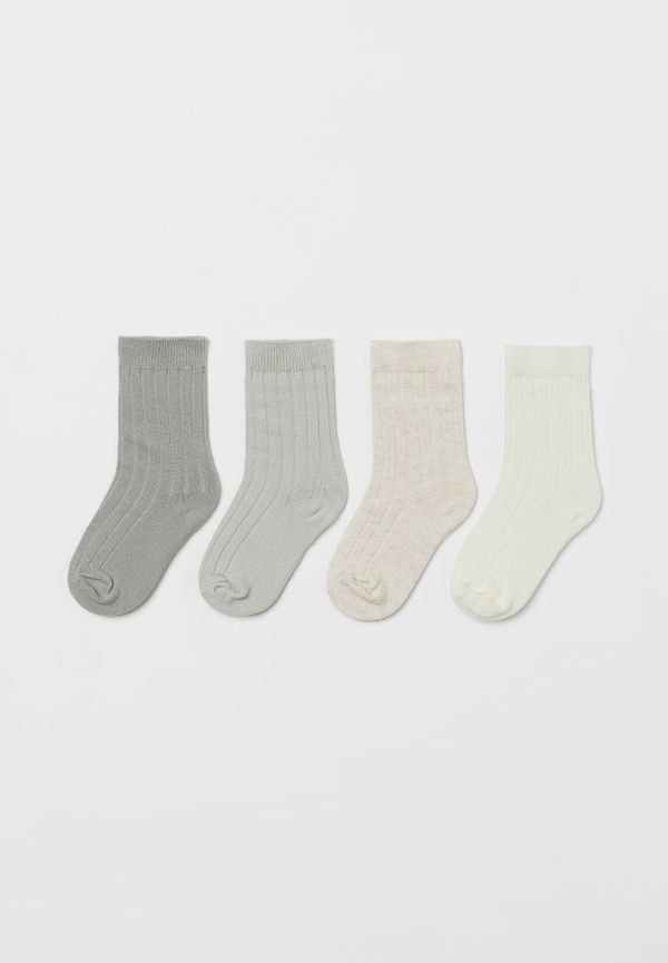 H & M - 4-pack strumpor - Grön
