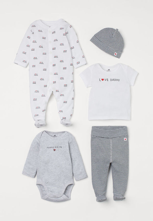 H & M - 5-delat presentset - Grå