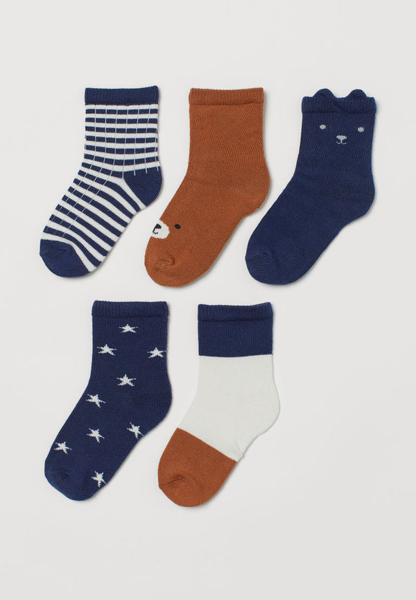 H & M - 5-pack strumpor - Blå