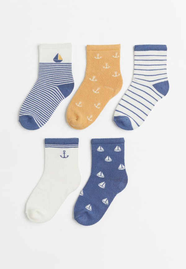 H & M - 5-pack strumpor - Blå