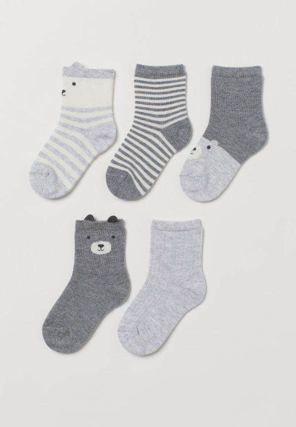 H & M - 5-pack strumpor - Grå
