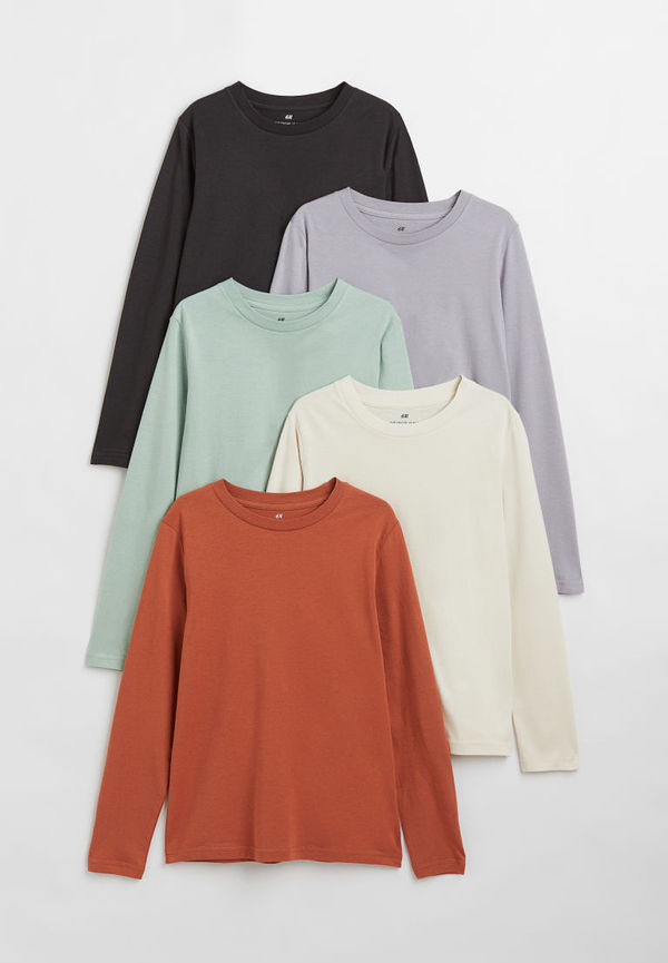 H & M - 5-pack trikåtröja - Orange