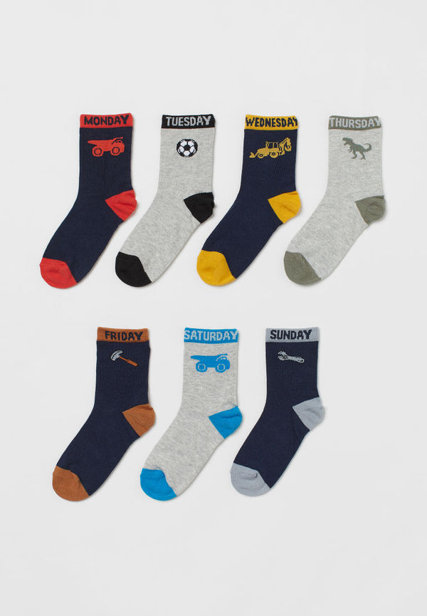 H & M - 7-pack strumpor - Blå