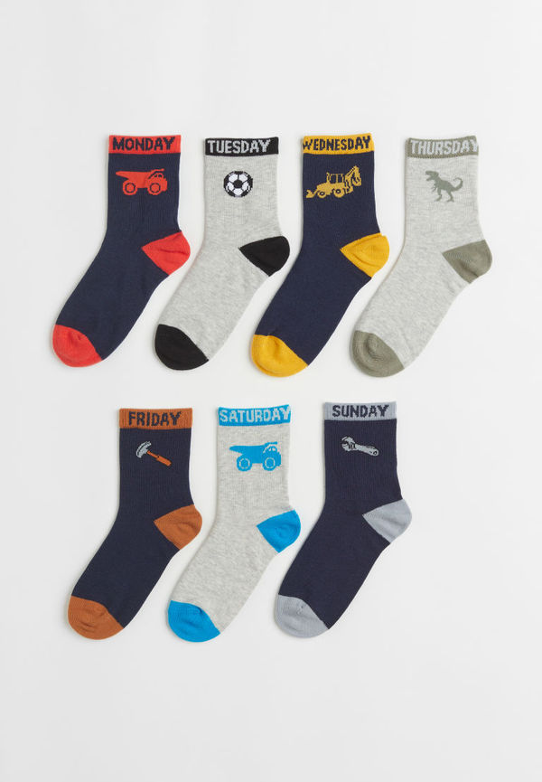 H & M - 7-pack strumpor - Blå