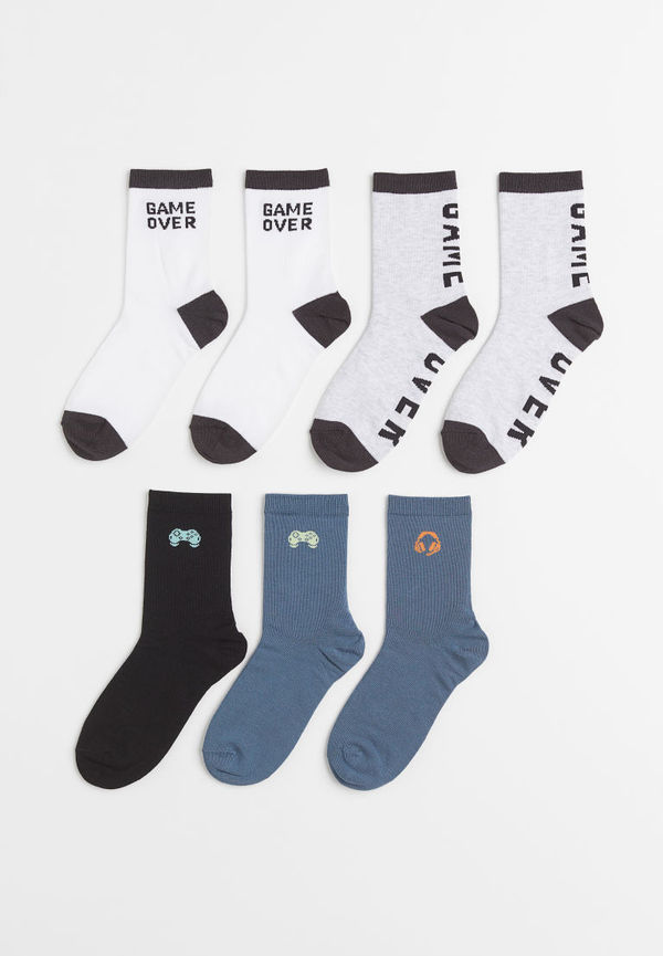 H & M - 7-pack strumpor - Blå
