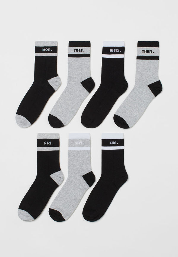H & M - 7-pack strumpor - Grå