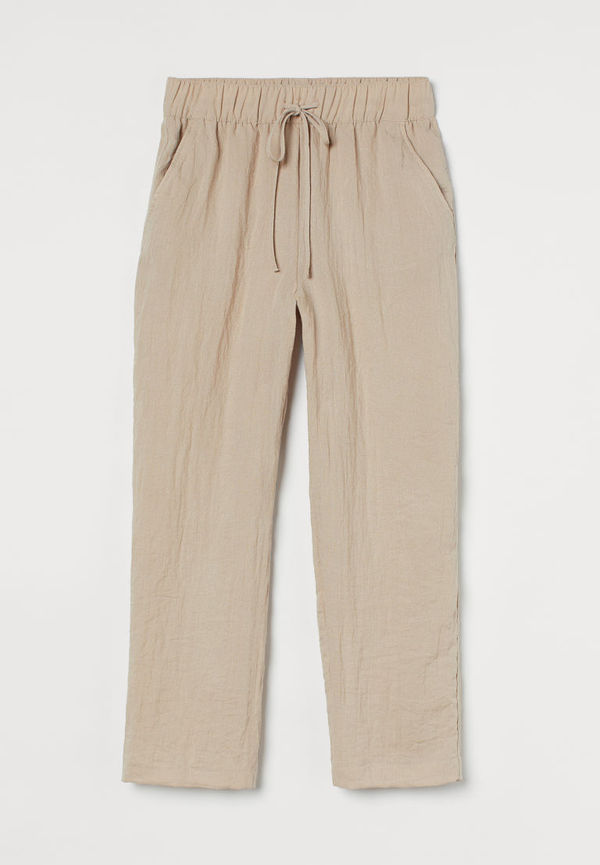 H & M - Ankellång byxa - Beige