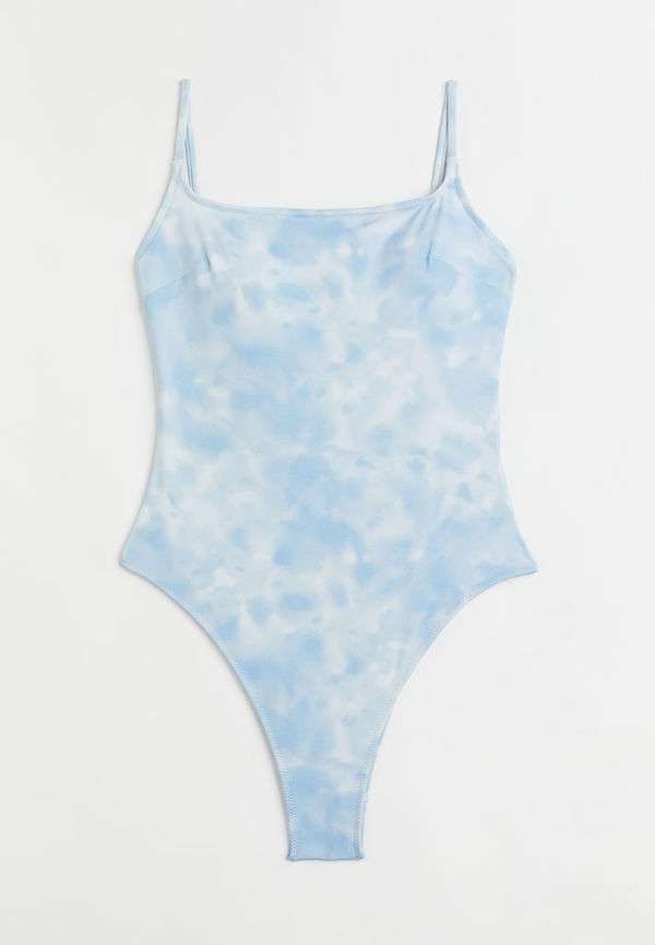 H & M - Baddräkt High leg - Vit