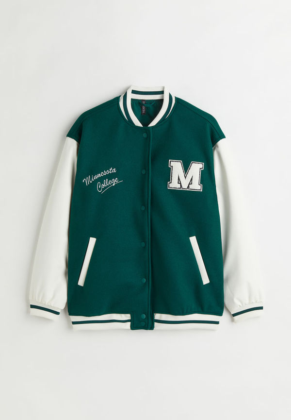H & M - Baseballjacka - Grön