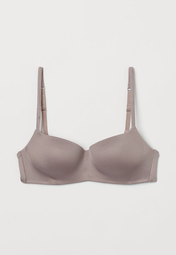 H & M - Bygellös bh - Brun
