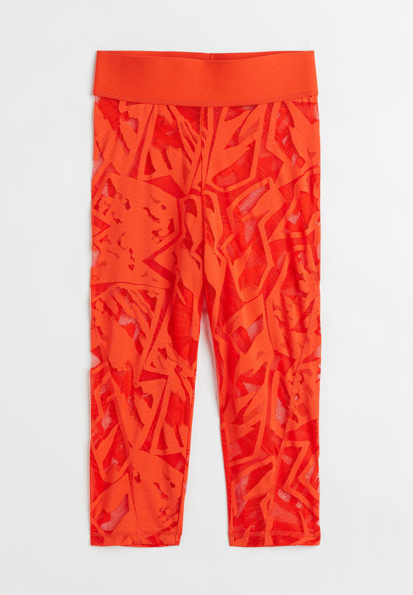 H & M - Caprileggings i spets - Orange