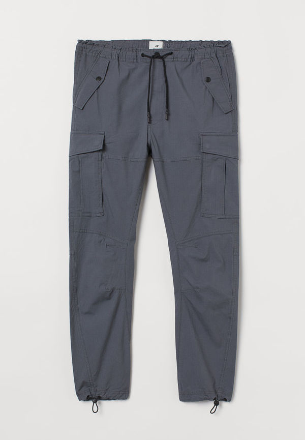 H & M - Cargobyxa i bomull - Grå