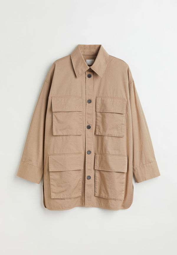 H & M - Cotton twill utility jacket - Beige