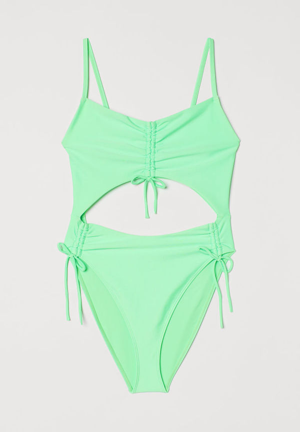 H & M - Cut out-baddräkt - Grön