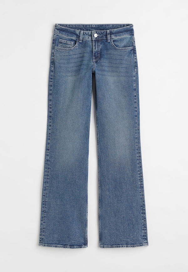 H & M - Flare Low Jeans - Blå