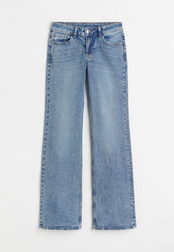 H & M - Flare Low Jeans - Blå