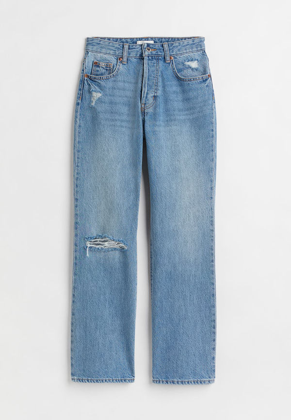 H & M - Flared High Ankle Jeans - Blå