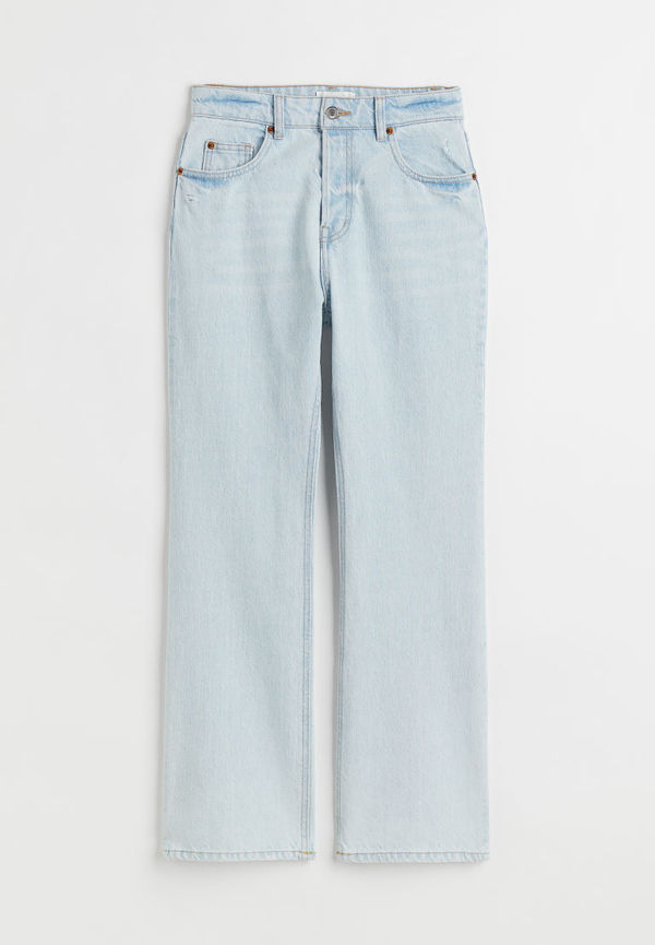 H & M - Flared High Ankle Jeans - Blå