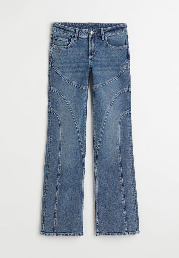 H & M - Flared Low Jeans - Blå