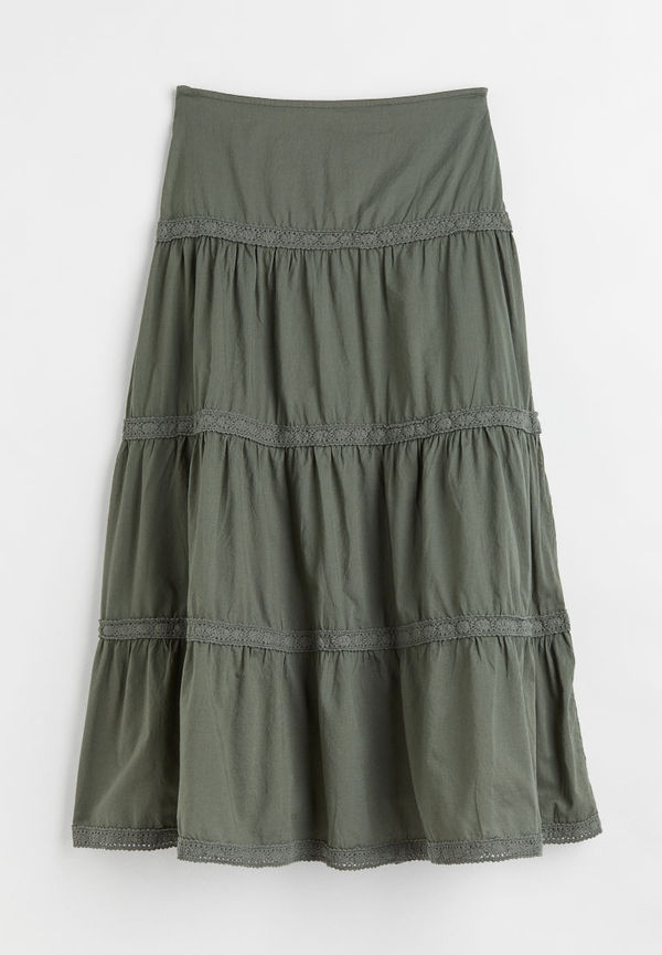 H & M - Foggy Green Skirt - Grön