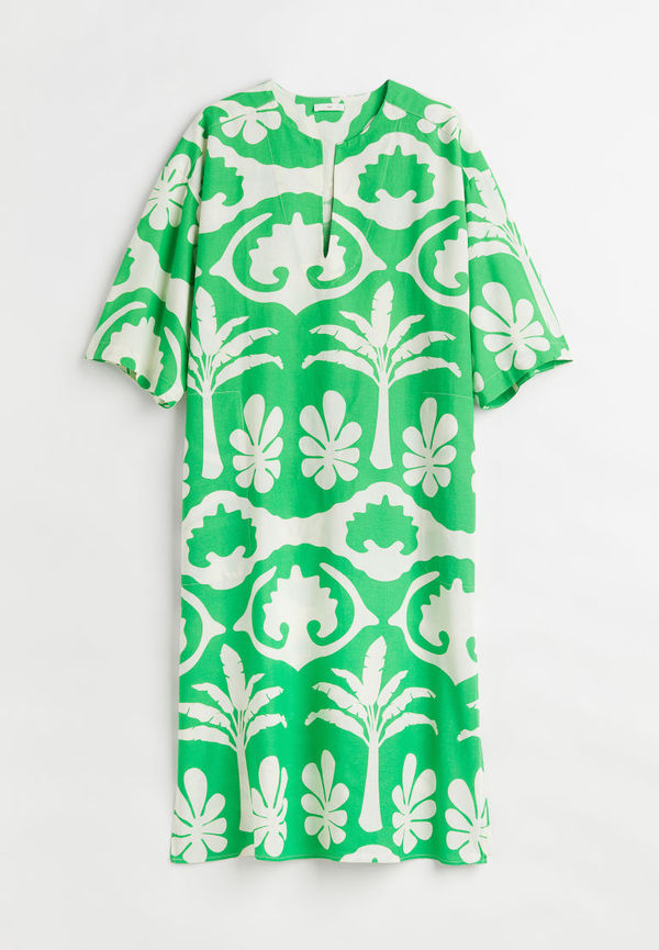 H & M - H & M+ Long kaftan dress - Grön