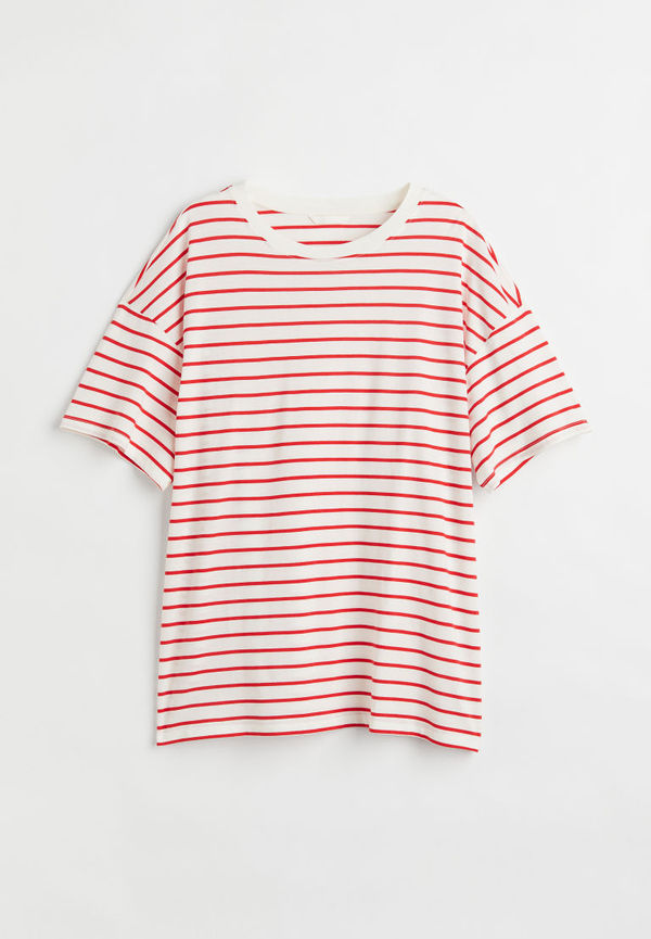 H & M - H & M+ Oversized t-shirt - Röd