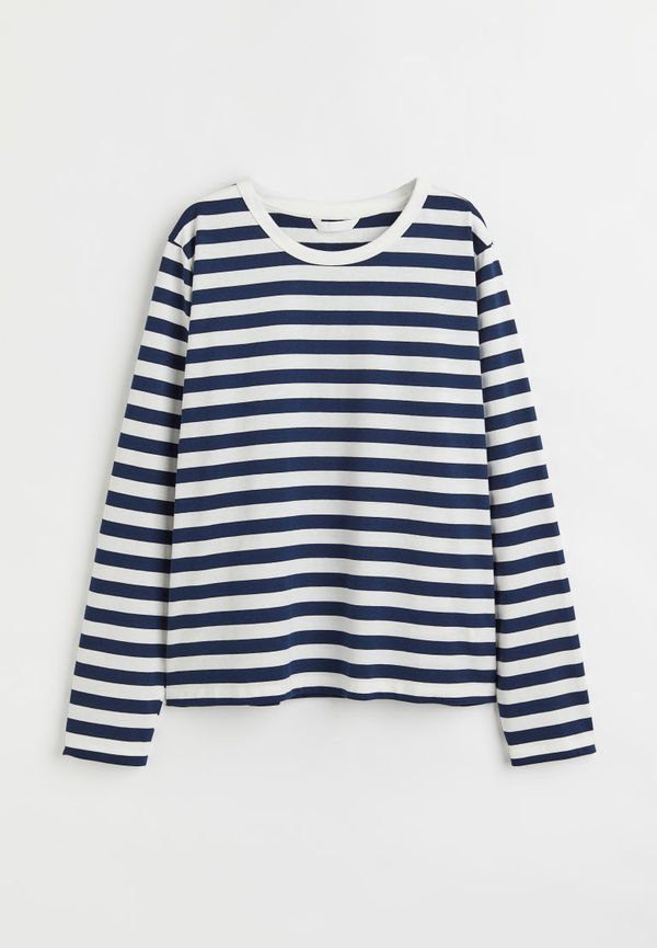 H & M - H & M+ Trikåtröja i bomull - Blå