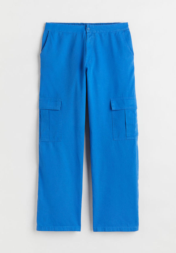 H & M - H & M+ Utilitybyxa i twill - Blå