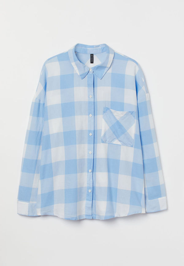 H & M - H & M+ Vid skjorta - Blå