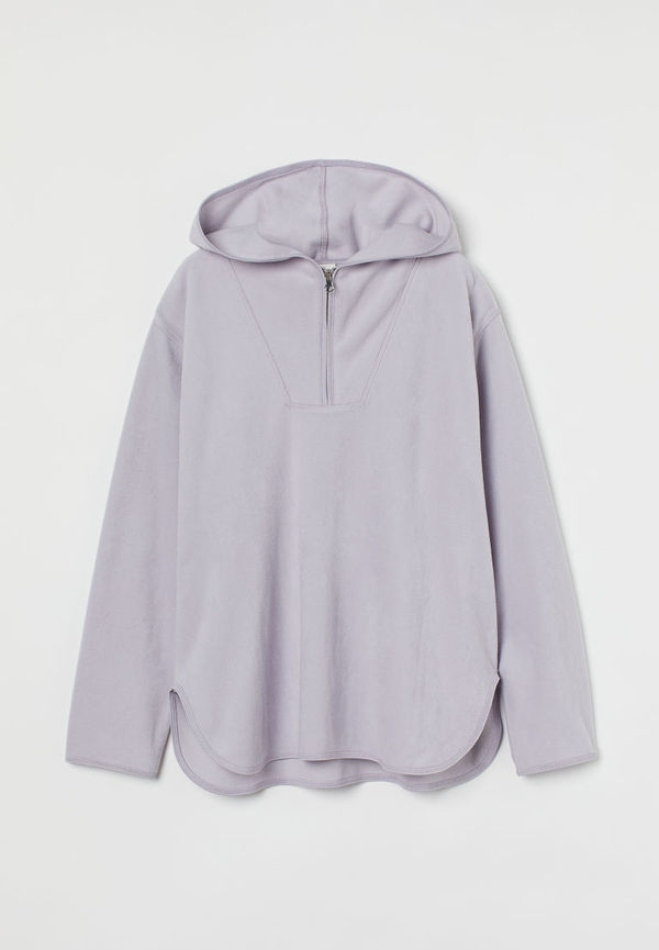 H & M - Huvtröja i fleece - Lila