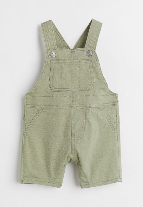 H & M - Hängselbyxa - Grön