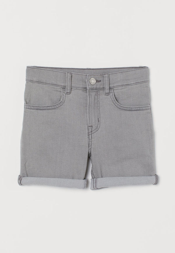 H & M - Jeansshorts Slim Fit - Grå