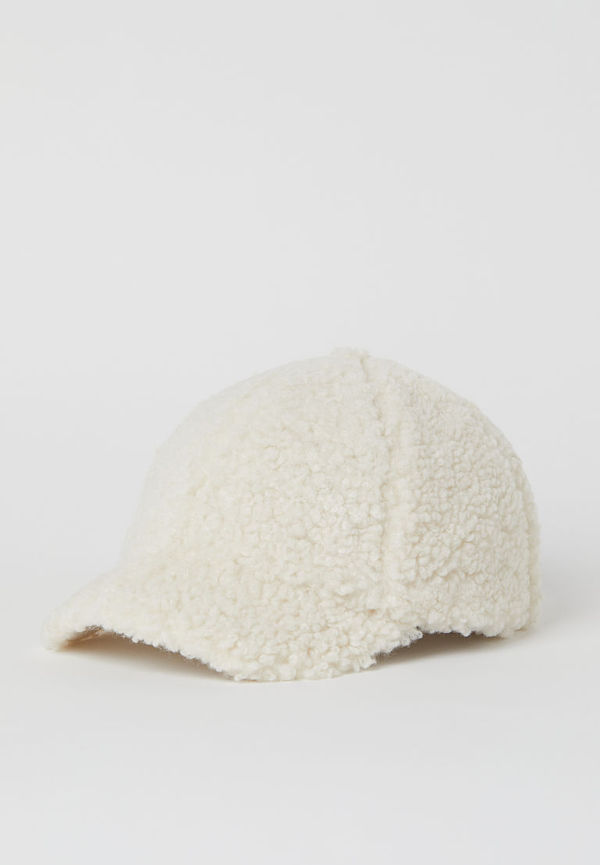 H & M - Keps i pile - Vit