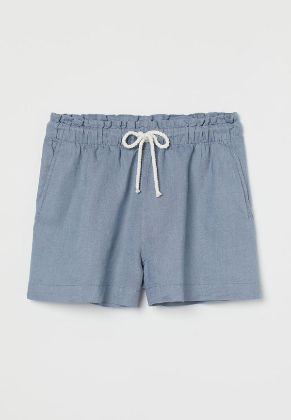 H & M - Linneshorts - Blå