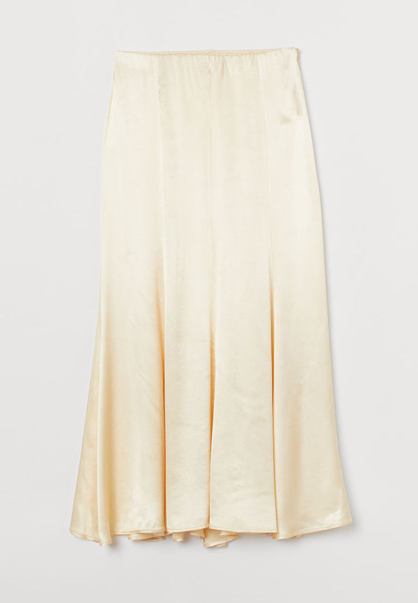 H & M - Lång kjol - Gul