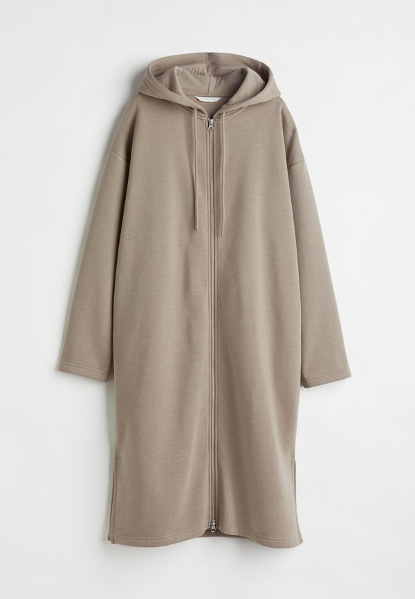 H & M - Lång munkjacka - Brun