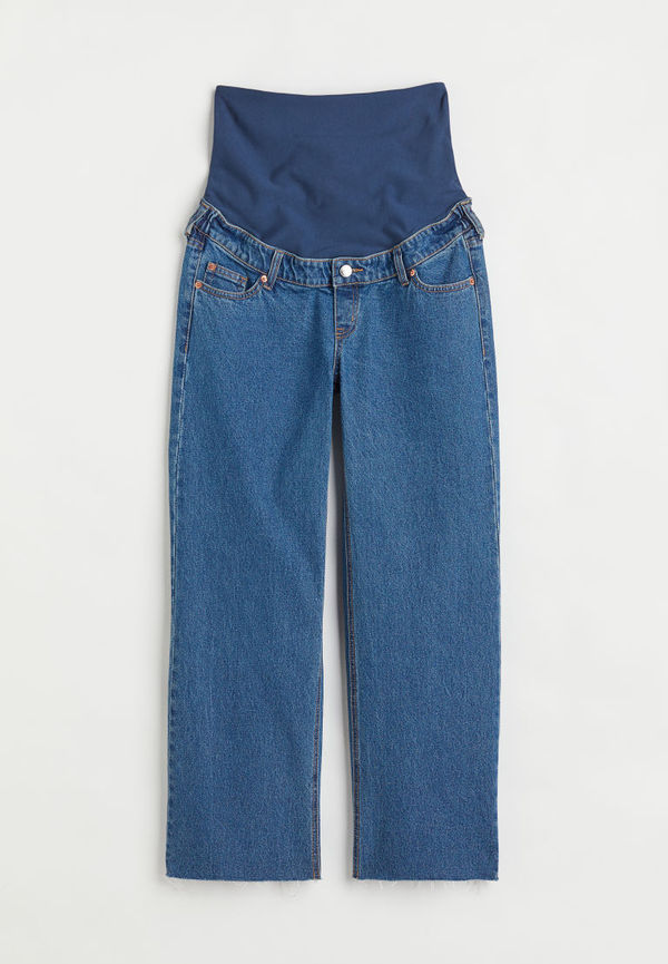 H & M - MAMA Wide High Ankle Jeans - Blå