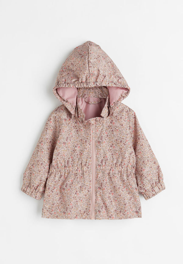 H & M - Mönstrad jacka med huva - Rosa