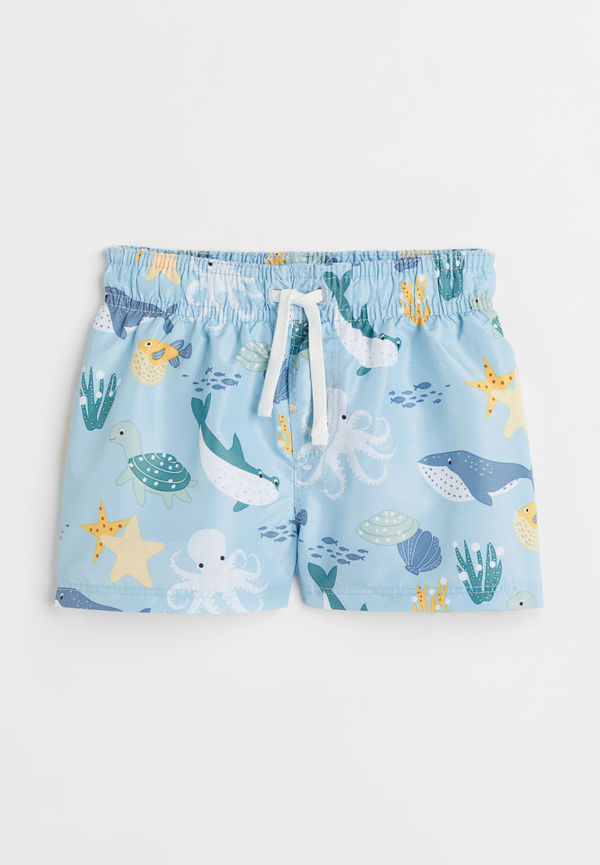 H & M - Mönstrade badshorts - Blå