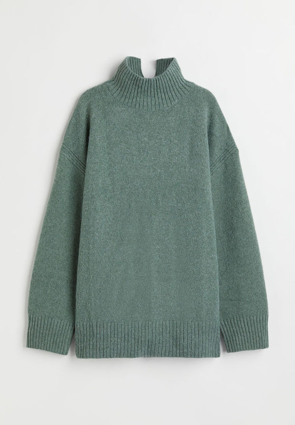 H & M - Oversized polotröja - Grön