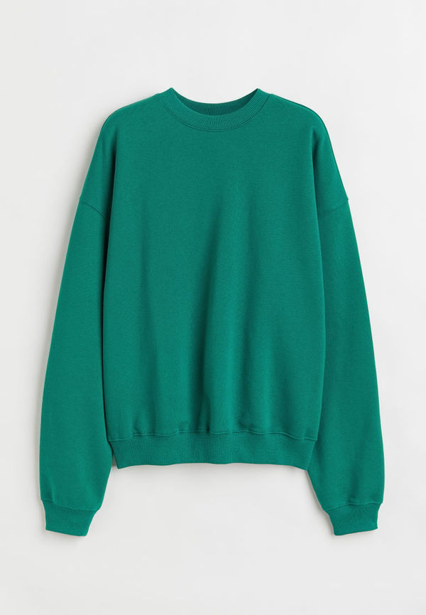 H & M - Oversized sweatshirt - Grön
