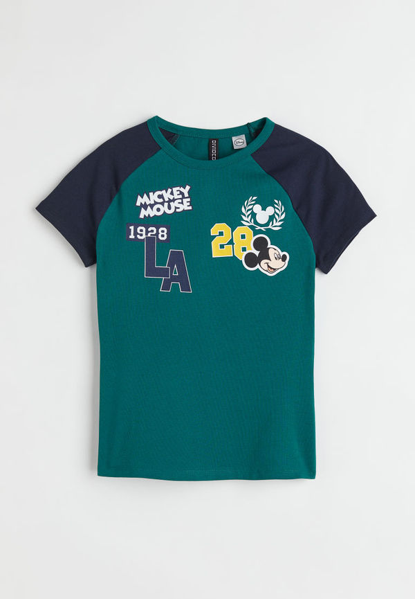 H & M - Printed T-shirt - Grön