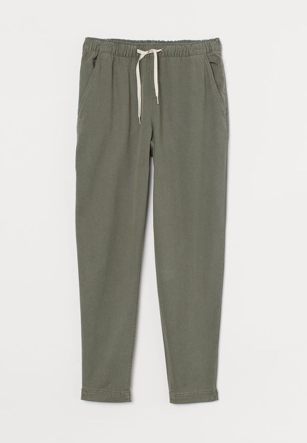 H & M - Pull on-byxa i lyocellmix - Grön