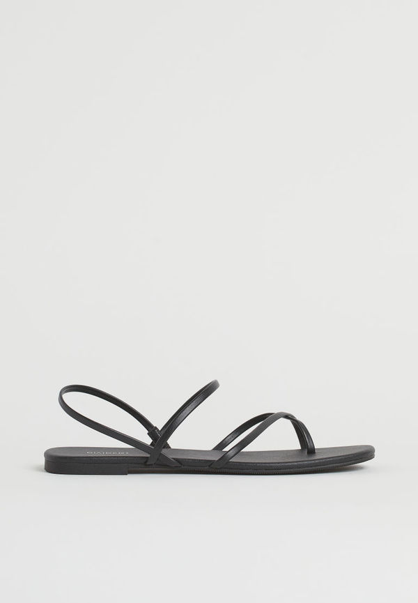 H & M - Remsandaler - Svart