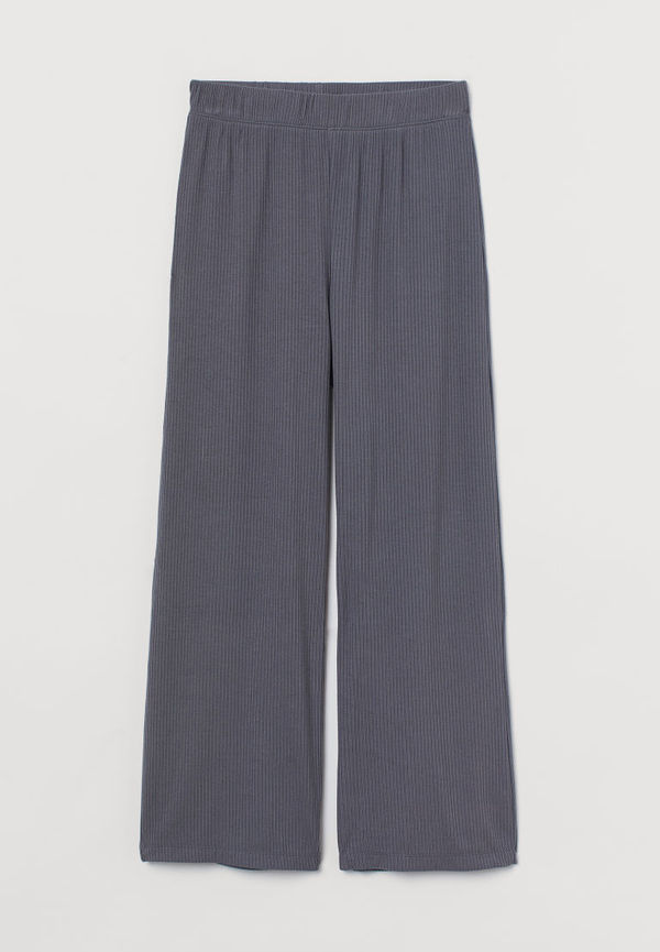 H & M - Ribbad byxa - Grå