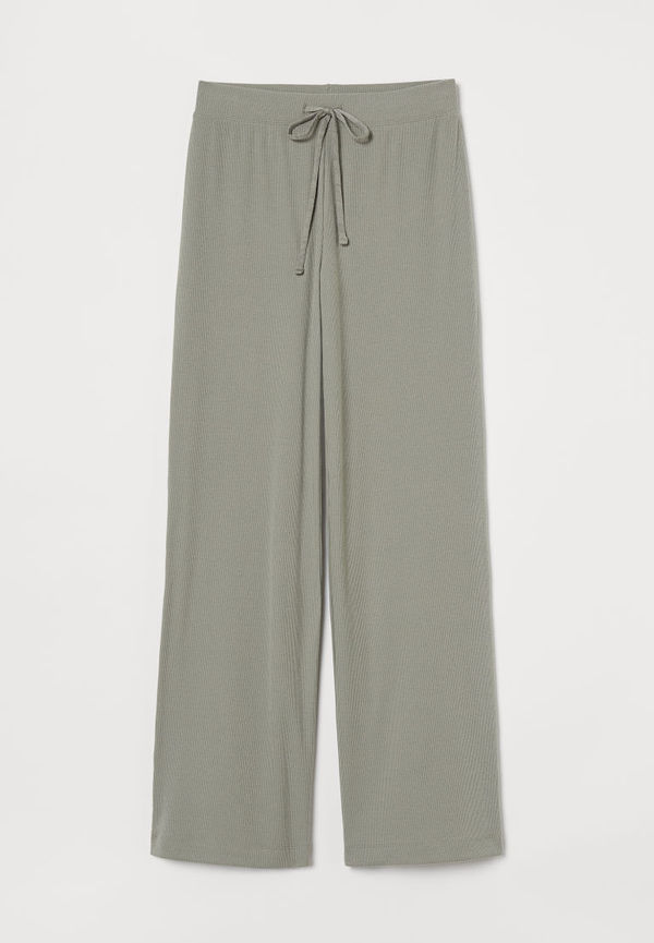 H & M - Ribbad byxa - Grön